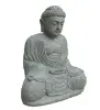 Artikelbild 3 des Artikels “Sitting Buddha, Japanese, Model A, 80 cm height, natural stone (Basanite), stonemasonry. Natural, Grey “